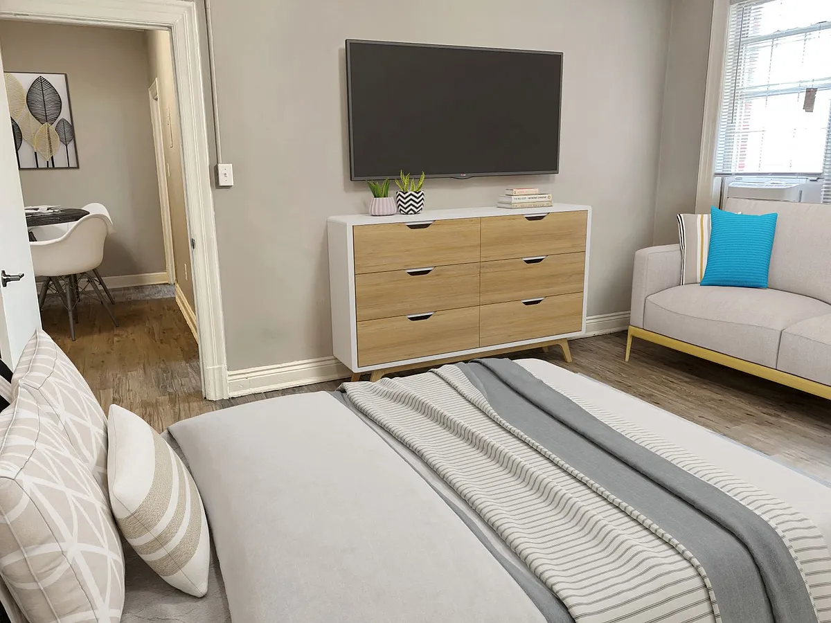 Studio apartment (virtually staged) - Cathedral Mansions