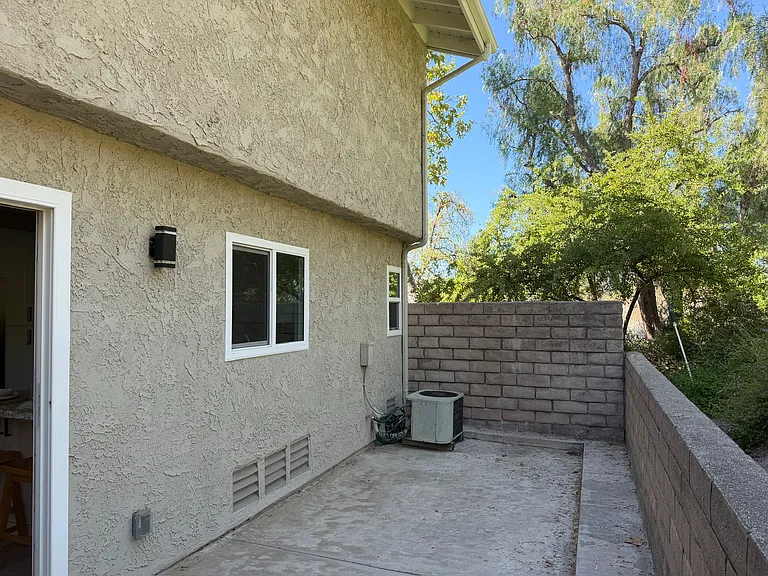 Back patio area