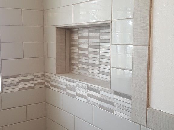 new grout recently sealed after tile placed