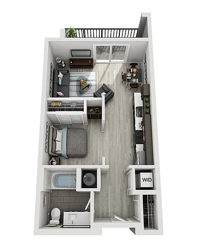 Floor plan A3 (Studio)