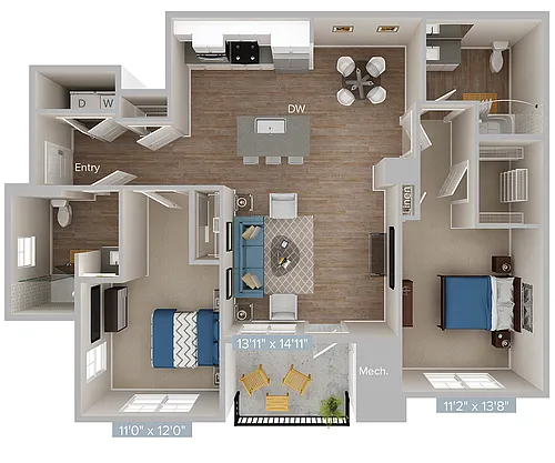 Floor plan B1-1205-2