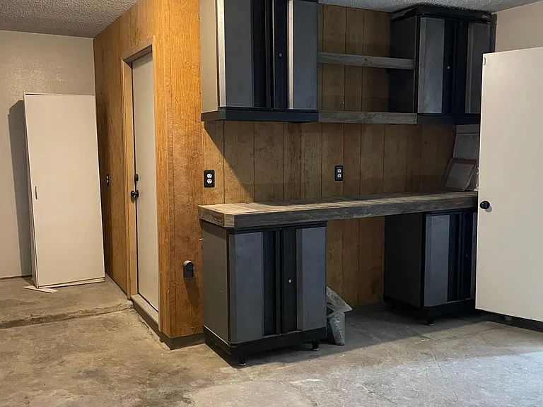 Garage storage/work bench