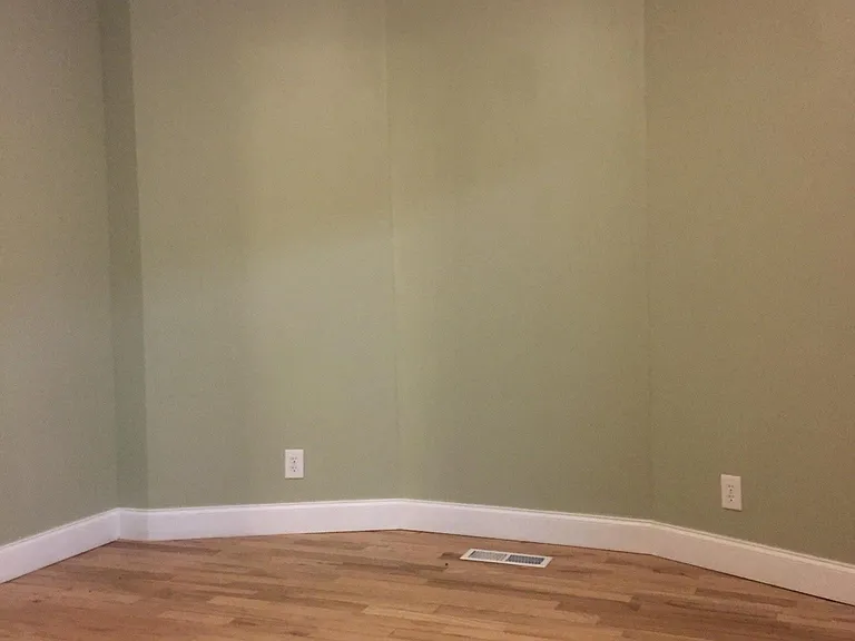 Dining room with curved wall