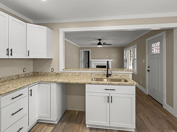 KITCHEN looking into den