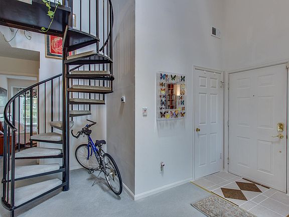 Custom tile in foyer &closet