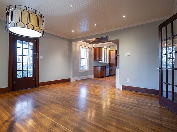 entry and dining room