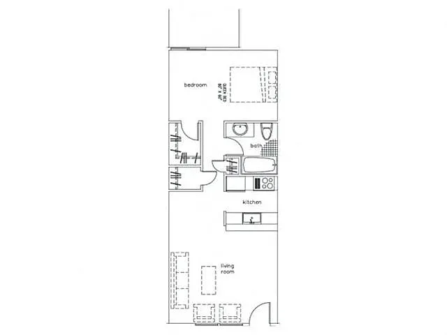 Floor plan 1x1R-640