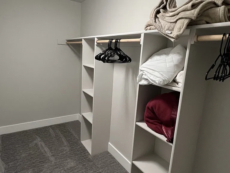 Spacious Primary bedroom closet