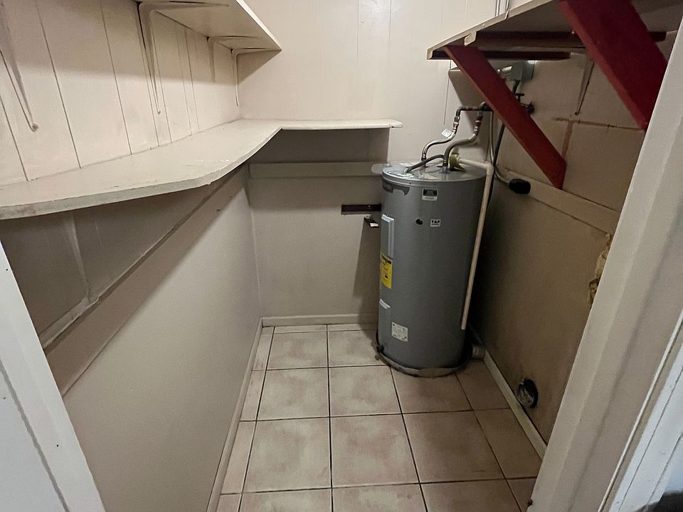 Laundry hook ups and pantry