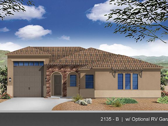 Elevation B w Optional RV Garage