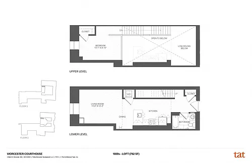 Floor plan 1 Bedroom Loft