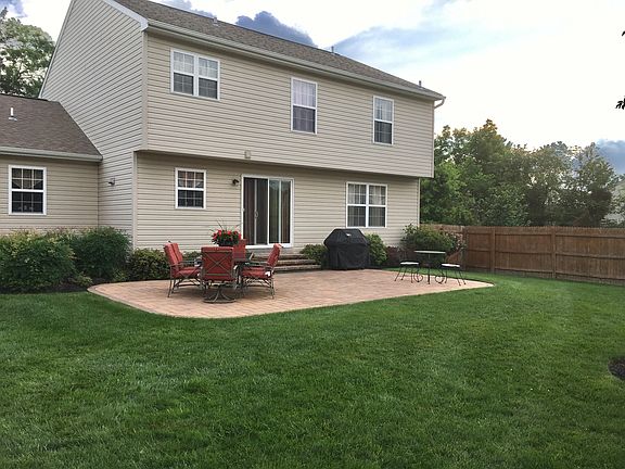 Backyard, patio, shed, fence