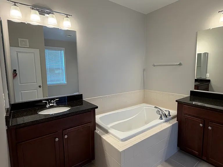 Third floor, master bedroom, master bathroom, walk-in closet and wash/dryer