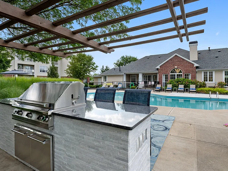 Poolside Grilling Area