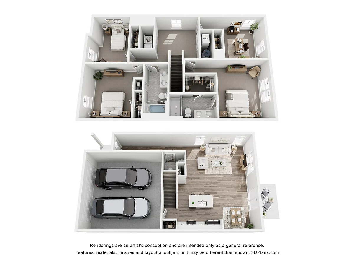 Floor plan Portsmouth Townhome