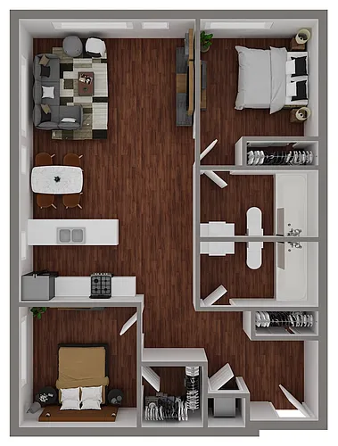 Floor plan 2 Bed/2 Bath-F10