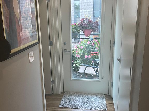 Hallway leading to outside balcony.