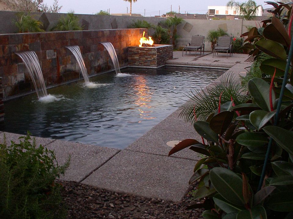 Resort style backyard