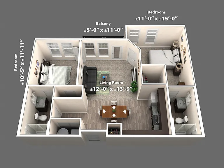 Flat 201 Dimensions Flat 201 Dimensions