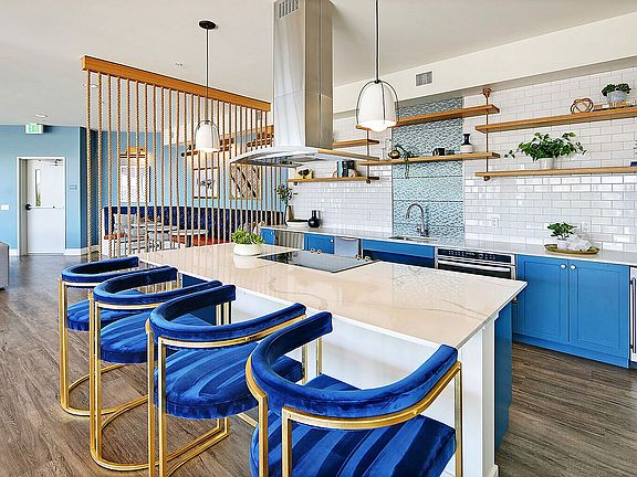Experience contemporary elegance in a beautifully designed kitchen space.