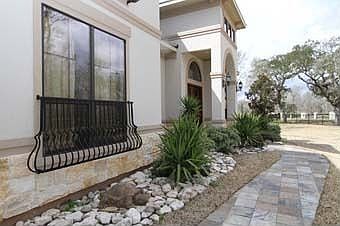 Side view of home entry 