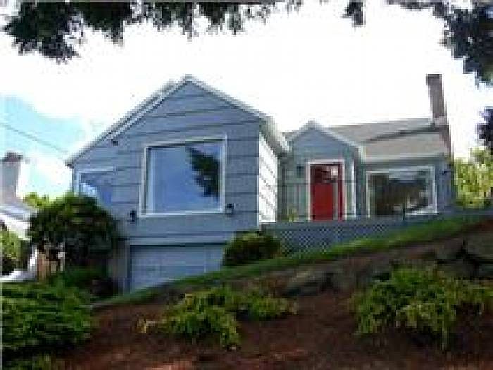 House from sidewalk