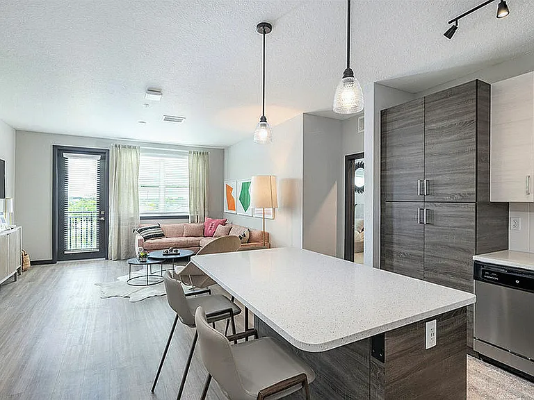 Experience the elegance of open-concept living with a touch of modern flair.