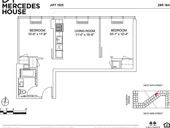 2nd image of 550 W 54th St APT 1925
