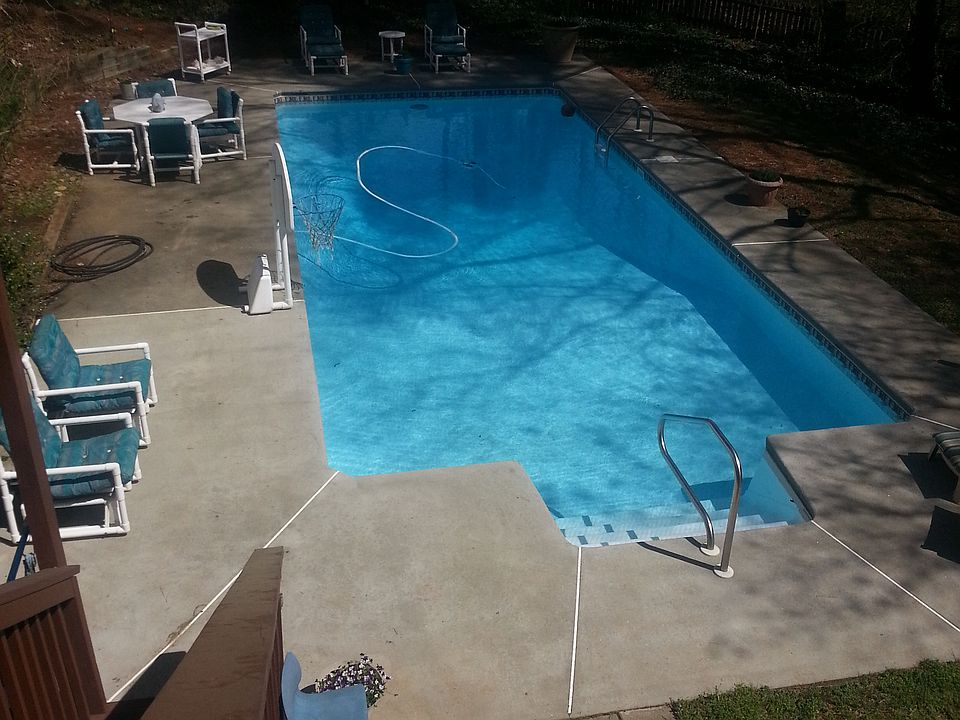 View of yard from deck