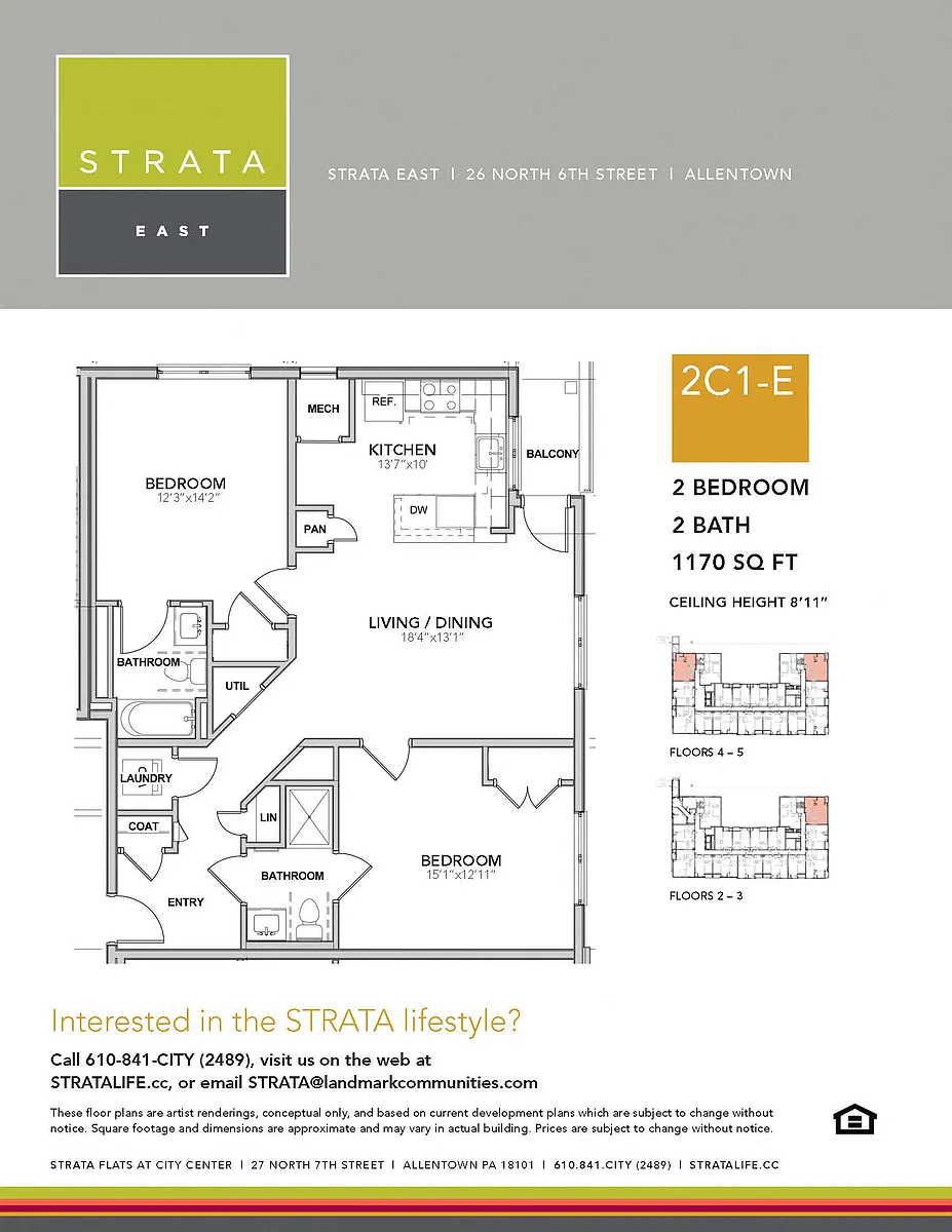 Floor plan 2C1-E