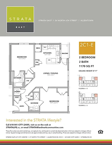 Floor plan 2C1-E
