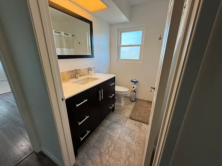 Hallway bathroom