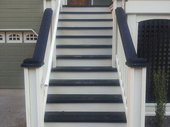 Front steps to the house.