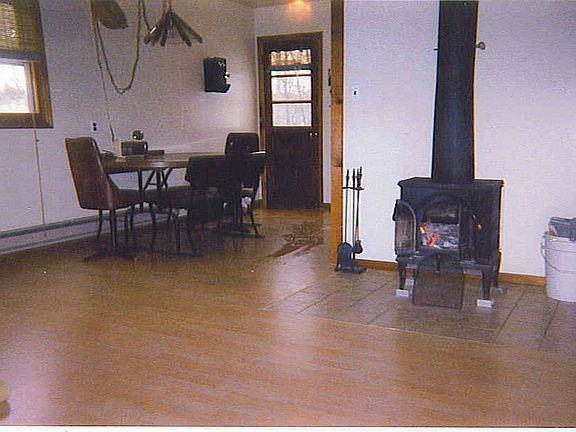 living room into kitchen