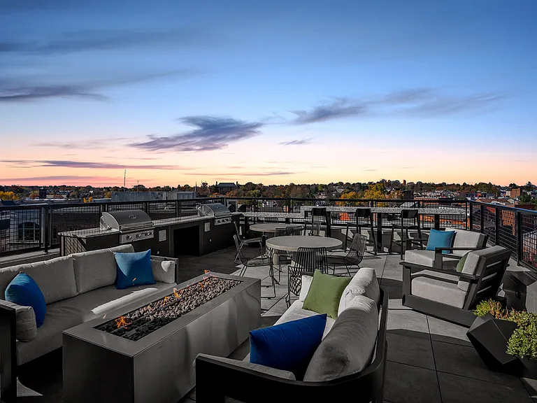 Rooftop Terrace at Dusk