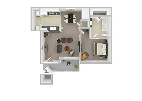 Floor plan One Bedroom