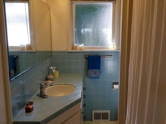 Bathroom has closet; hallway has two.