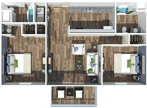 Floor plan 2X2