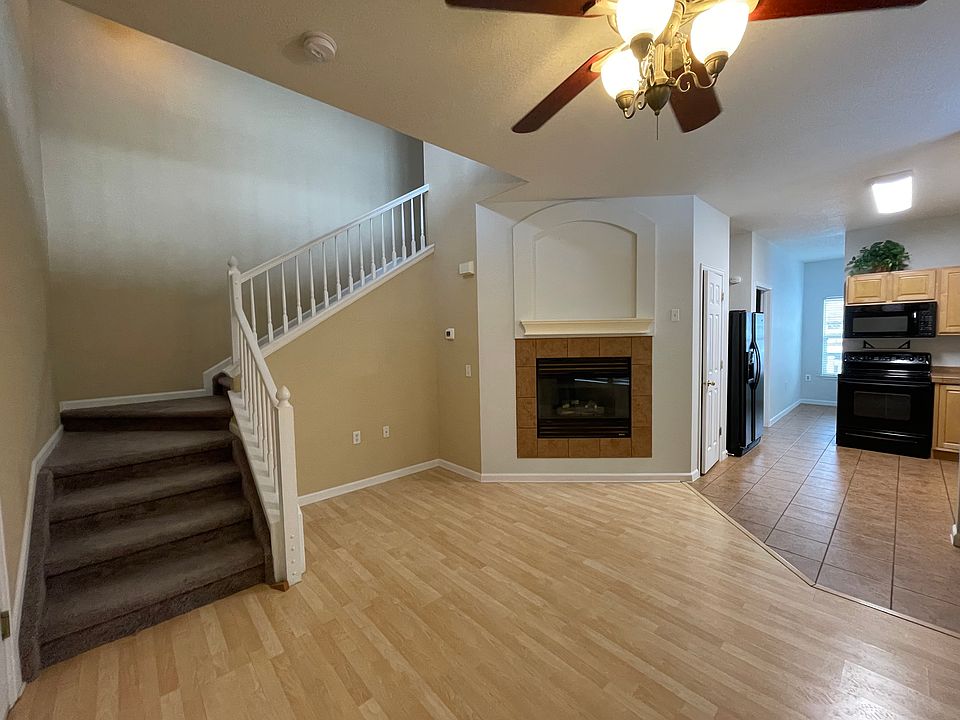 Main living area with attached kitchen