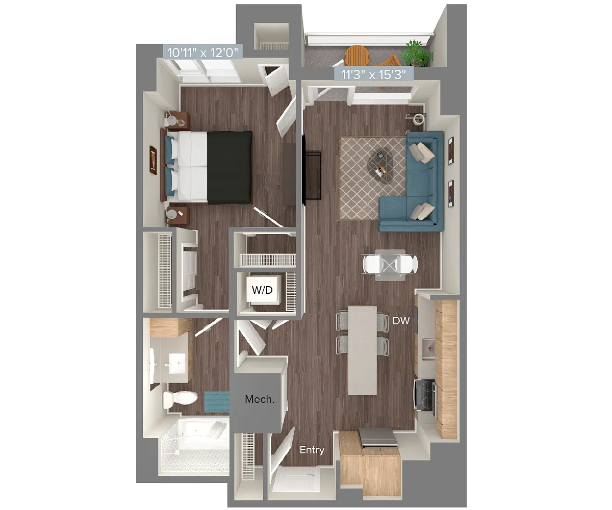Floor plan A3-D2-718