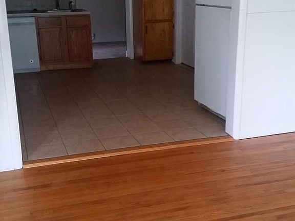 View of kitchen from living room