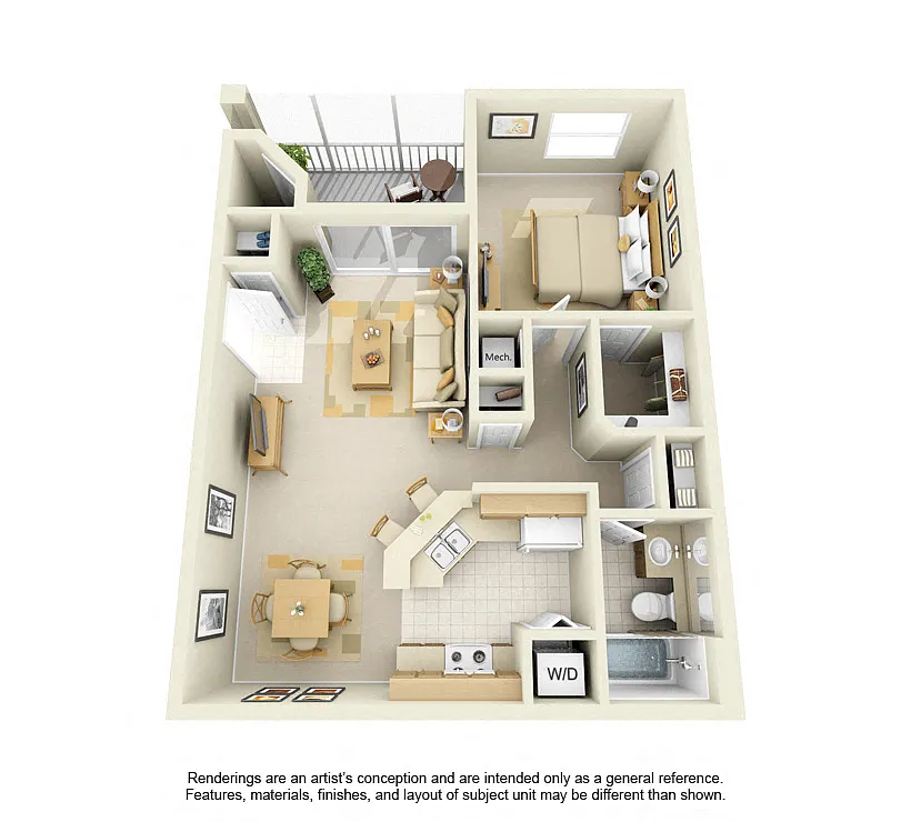 Floor plan A2 - Pompano Beach