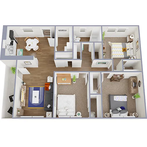 Floor plan Julep Flats-C1