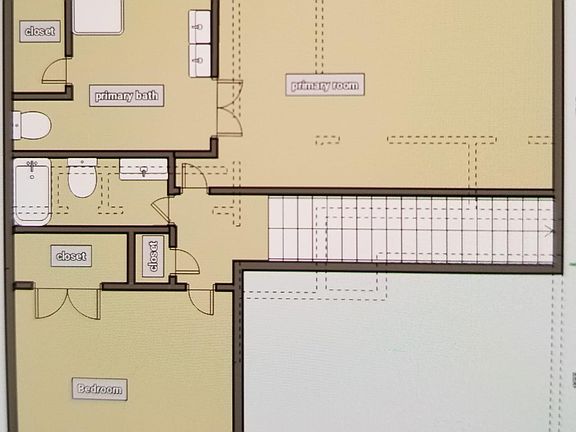 Upstairs floorplan