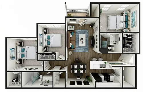 Floor plan 3 Bedroom