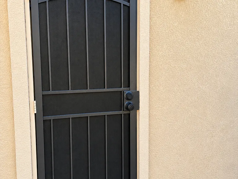 Backyard security door with govee light