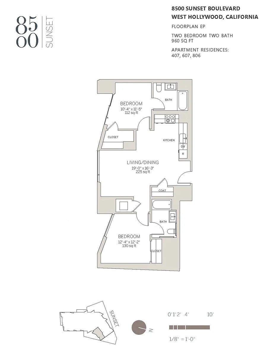 Floor plan Two Bedroom - P