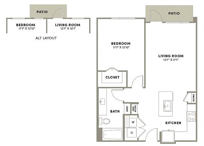 Floor plan A06 ESSENTIAL LIVING