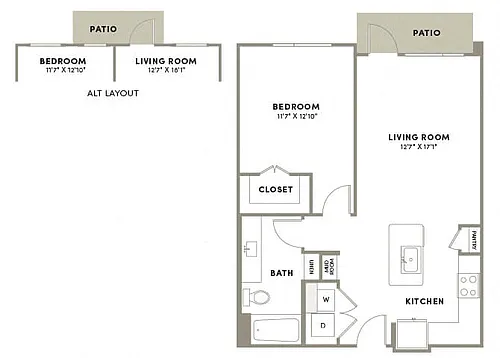 Floor plan A06 ESSENTIAL LIVING