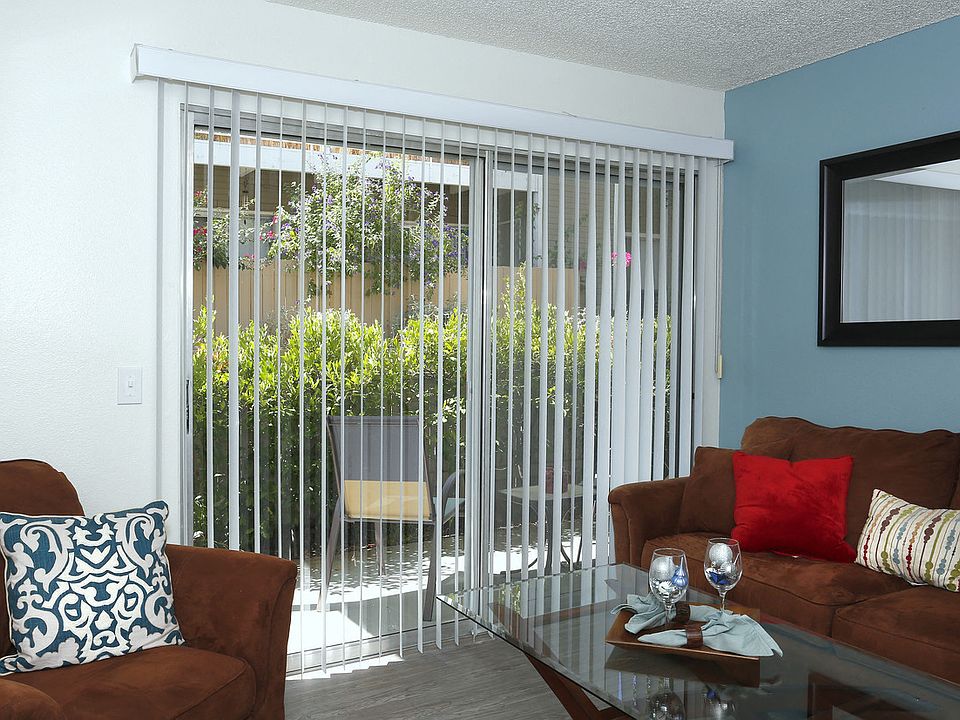 Patio area outside sliding glass door